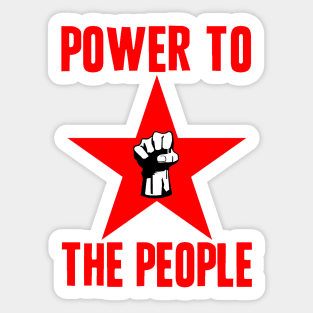 "POWER TO THE PEOPLE"-2 Sticker